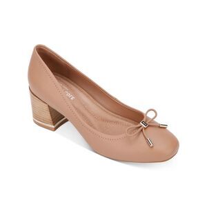 NWT KENNETH COLE Womens Brown Balance Slip On Leather Pumps Shoes 9.5 M